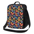 thumbnail image 1 of Picia Colorful Pineapples1 Lunch box Lunch bag for men women Large capacity Lunchbox Reusable Lunch bags Insulated Lunch bag Lunch box cooler, 1 of 9