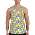 thumbnail image 1 of Picia Colorful Rubber Duck 1 Printed Men’s Performance Tank, Men's Workout Tank Top Moisture-Wicking Tank Top Muscle tee, Breathable Workout Shirt-Large, 1 of 7