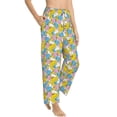 thumbnail image 1 of Picia Colorful Rubber Duck 1 Womens Soft Woven Cotton Elastic Waistband Sleep Pajama Pant Lounge Sleep Pant With Pockets And Drawstring-Small, 1 of 9