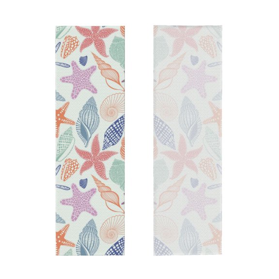 Picia Colorful Seashells Pattern Cooling Towels (40"x12") Cool Towel, Cold Towel, Microfiber Soft Breathable Chilly Ice Towel