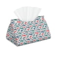 thumbnail image 1 of Picia Colorful Shark Pattern Long Tissue Box Cover,PVC Leather Triangle Holder,Tissue Box Holder with Magnetic Bottom,Facial Paper Organizer Dispenser-7.9"X4.9"X4.5", 1 of 9