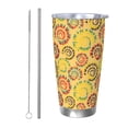 thumbnail image 1 of Picia Colourful Tie Dye 1 Pattern 20 oz Tumbler Stainless Steel Vacuum Insulated Coffee Ice Cup Double Wall Travel Flask Dual Lid Water Bottle, Eco-friendly Car Cup, 1 of 8