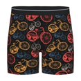 thumbnail image 1 of Picia Compass And Mountains In Bicycle Wheels1 Pattern Men's Athletic Long Leg Briefs , Performance Stretch Underwear，Moisture-Wicking, 1 of 7