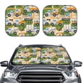 thumbnail image 1 of Picia Construction Machinery1 2 Piece Car Windshield Sun Shade Foldable | Foldable Sun Shield for Front Window Blocks UV Rays and Keeps Your Vehicle Cool-Large, 1 of 1
