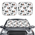 thumbnail image 1 of Picia Cool Chicken 2 Piece Car Windshield Sun Shade Foldable | Foldable Sun Shield for Front Window Blocks UV Rays and Keeps Your Vehicle Cool-Large, 1 of 7