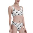 thumbnail image 1 of Picia Cool Dog Women's High Waisted Bikini Scoop Neck Swimsuit Two Pieces Bathing Suit-, 1 of 8