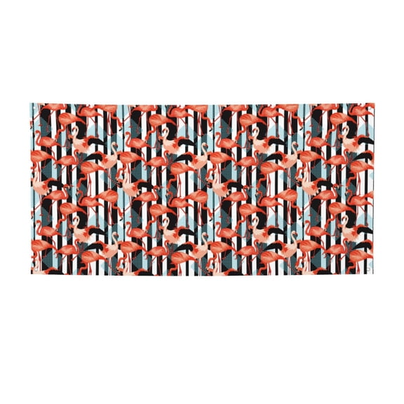 Picia Cool Flamingo Pattern Party Banner, Festive Decoration, Holiday Banner, Celebration Decor, Event Banner, Reusable Party Banner-Small