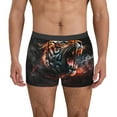 thumbnail image 1 of Picia Cool Tiger Pattern Men’s Boxer Briefs – Soft & Breathable Underwear, Stretchy & Comfortable Fit, Supportive Pouch Design, Moisture-Wicking-Medium, 1 of 5