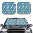 thumbnail image 1 of Picia Corgi Dog Face 2 Piece Car Windshield Sun Shade Foldable | Foldable Sun Shield for Front Window Blocks UV Rays and Keeps Your Vehicle Cool-Large, 1 of 7
