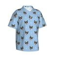 thumbnail image 1 of Picia Corgi Dog Gentle Cotton Regular Fit Short Sleeve Casual Hawaiian Shirt for Men-Small, 1 of 9