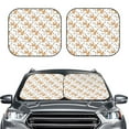 thumbnail image 1 of Picia Corgi with Hearts 2 Piece Car Windshield Sun Shade Foldable | Foldable Sun Shield for Front Window Blocks UV Rays and Keeps Your Vehicle Cool-Medium, 1 of 7