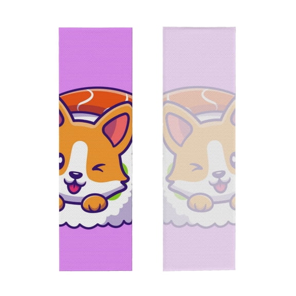 Picia Corgi In Sushi Roll Pattern Cooling Towels (40"x12") Cool Towel, Cold Towel, Microfiber Soft Breathable Chilly Ice Towel