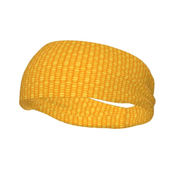 Picia Corn Kernels Print Mens Running Headband,Mens Sweatband Sports Headband for Running,Cycling,Basketball,Yoga,Fitness Workout