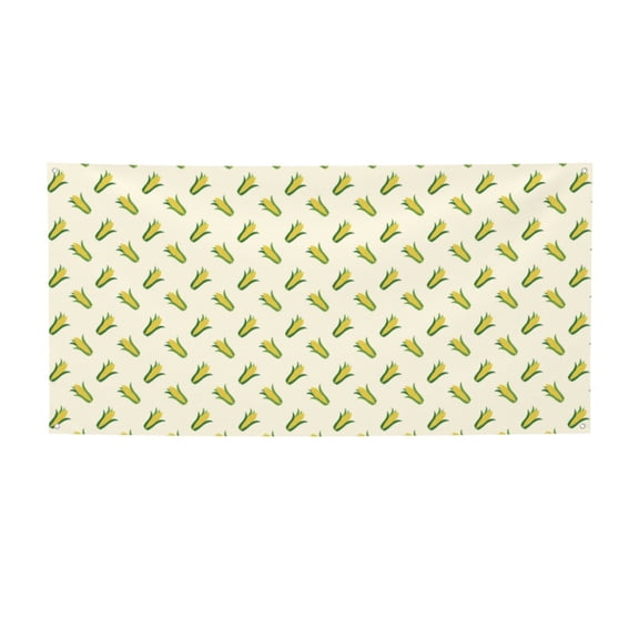 Picia Corn Pattern Party Banner, Festive Decoration, Holiday Banner, Celebration Decor, Event Banner, Reusable Party Banner-Small