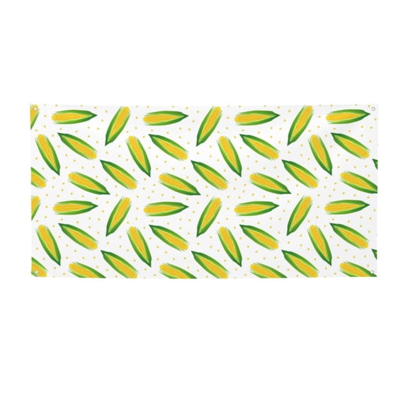 Picia Corns Pattern Party Banner, Festive Decoration, Holiday Banner, Celebration Decor, Event Banner, Reusable Party Banner-Small