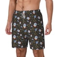 thumbnail image 1 of Picia Cosmic pattern Mens Swim Trunks with Compression Liner Stretch Beach Shorts Quick Dry with Zipper Pockets No-Chafing Board Shorts-Small, 1 of 9