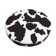 thumbnail image 1 of Picia Cow Skin 2 Pattern Round Stool Covers Comfy Seat Covers Stretch Removable Washable Chair Slipcover Round Bar Chair Cushion Cover-12 inch, 1 of 7