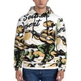 thumbnail image 1 of Picia Cowboy Playing Guitar Pattern Casual Men's Hoodie - Lightweight Hooded Sweatshirt with Kangaroo Pocket, Comfortable Pullover for Everyday, Travel-Small, 1 of 7