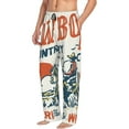 thumbnail image 1 of Picia Cowboy Rising Horse Mens Soft Woven Cotton Elastic Waistband Sleep Pajama Pant Lounge Sleep Pant With Pockets And Drawstring-XX-Large, 1 of 9