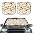 Picia Crabs Shrimps 2 Piece Car Windshield Sun Shade Foldable