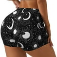 thumbnail image 1 of Picia Crescent and Stars Printed Workout Shorts for Women Seamless Scrunch Butt Lifting High Waisted Yoga Gym Booty Running Moisture-wicking Short Pants-XX-Large, 1 of 9