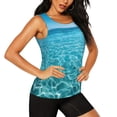 thumbnail image 1 of Picia Crystal Clear Ocean Waves Pattern Women's Workout Tank Top,Breathable Activewear,Slim Fit Athletic Top,Versatile Workout Moisture-wicking top-Medium, 1 of 9