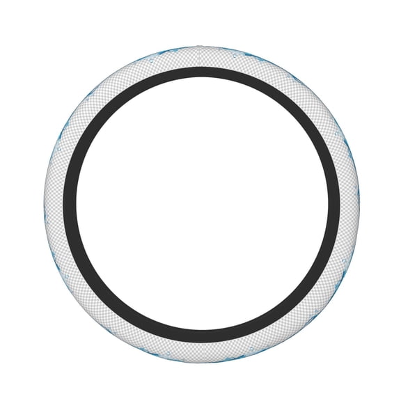 Picia Crystal Clear Water Splash Car Steering Wheel Cover, Non-Slip, Breathable, Universal 15 inch