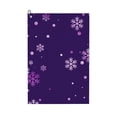 thumbnail image 1 of Picia Crystal Purple Snowflake Microfiber Golf Towel (24" X 16") with Carabiner Clip, Waffle Pattern Hook - Golf Accessories and Gifts, Father's Day, Christmas, Birthday Gift, 1 of 8