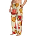 thumbnail image 1 of Picia Cups of Tea Mens Soft Woven Cotton Elastic Waistband Sleep Pajama Pant Lounge Sleep Pant With Pockets And Drawstring-Small, 1 of 9