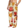 thumbnail image 1 of Picia Cups of Tea Mens Soft Woven Cotton Elastic Waistband Sleep Pajama Pant Lounge Sleep Pant With Pockets And Drawstring-X-Large, 1 of 9