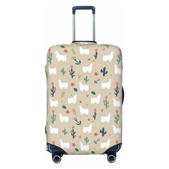 Picia Cute Alpaca Luggage Protector Cover Thicken Suitcase Protector Cover Fit 18-32 Inch Luggage-Small