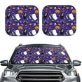 Picia Cute And Creepy 2 Piece Car Windshield Sun Shade Foldable