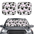 thumbnail image 1 of Picia Cute Animal with Cow 2 Piece Car Windshield Sun Shade Foldable | Foldable Sun Shield for Front Window Blocks UV Rays and Keeps Your Vehicle Cool-Large, 1 of 1