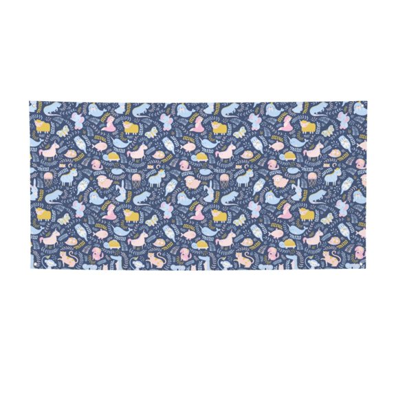Picia Cute Baby Animals Pattern Party Banner, Festive Decoration, Holiday Banner, Celebration Decor, Event Banner, Reusable Party Banner-Small