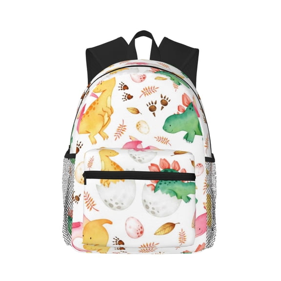 Picia Cute Baby Dinosaurs Large Capacity Backpack Classic Style Backpack Casual Backpack Water-Resistant School Work Travel Outdoor Backpack