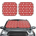 thumbnail image 1 of Picia Cute Baseball 2 Piece Car Windshield Sun Shade Foldable | Foldable Sun Shield for Front Window Blocks UV Rays and Keeps Your Vehicle Cool-Medium, 1 of 7