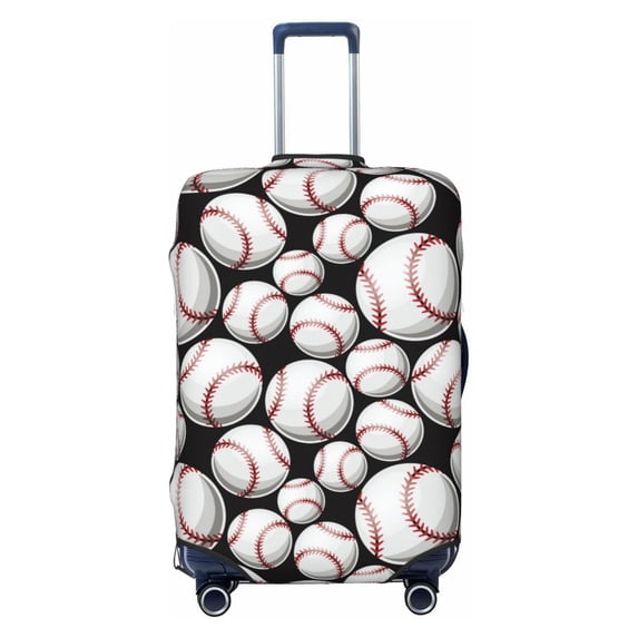 Picia Cute Baseball Luggage Protector Cover Thicken Suitcase Protector Cover Fit 18-32 Inch Luggage-Small