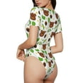 thumbnail image 1 of Picia Cute Bear Womens One Piece Swimsuits Modest Tummy Control Bathing Suits Lace Up Slimming Swim Suit-Small, 1 of 9