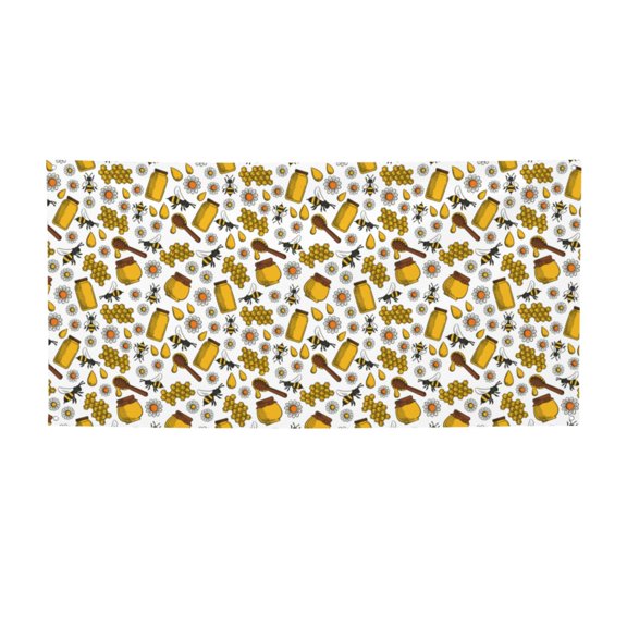 Picia Cute Bee Pattern Party Banner, Festive Decoration, Holiday Banner, Celebration Decor, Event Banner, Reusable Party Banner-Small
