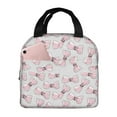 thumbnail image 1 of Picia Cute Bow Tie Printed Lunch box Lunch bag for Men Women Large Capacity Lunchbox Reusable Lunch Bags Insulated Lunch Bag Lunch Box Cooler, 1 of 6