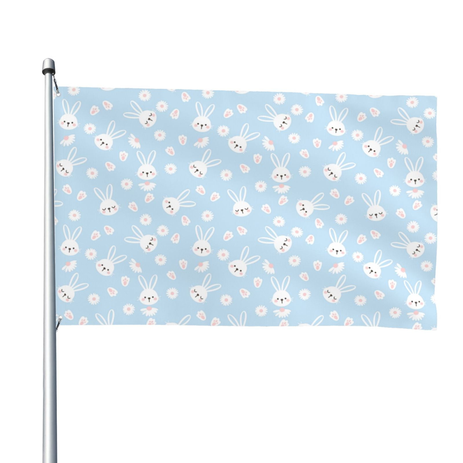 Picia Cute Bunny Printed Flag ,Cute Bunny Pattern Garden Flag Vertical ...