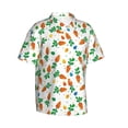 thumbnail image 1 of Picia Cute Carrot Gentle Cotton Regular Fit Short Sleeve Casual Hawaiian Shirt for Men-XX-Large, 1 of 8