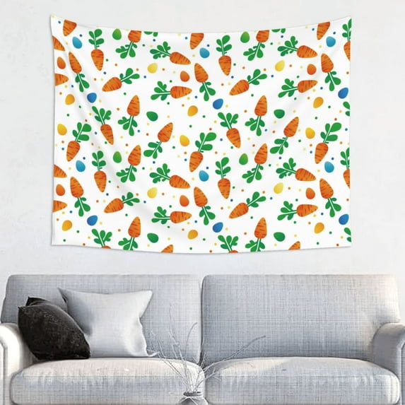 Picia Cute Carrot Pattern Tapestry-Tapestries for Bedroom Living Room Dorm(29x37")