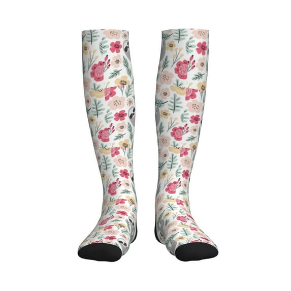 Picia Cute Cartoon Sloth Printed Sports Compression Socks - 15-20mmHg Graduated Compression, High-Performance Soft and Breathable Socks for Men and Women