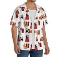 thumbnail image 1 of Picia Cute Cat And Christmas Gift Men's Linen Shirts Short Sleeve Cuban Beach Shirts Casual Shirts Button Down Shirt for Men Beach Summer Wedding Shirt-Medium, 1 of 7