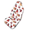 thumbnail image 1 of Picia Cute Cat And Christmas Gift Print Waterproof Sweating Car Seat Cover for Post Gym Workout, Running, Beach and Hiking, Universal Fit Anti-Slip Bucket Seat Protector, 1 of 5