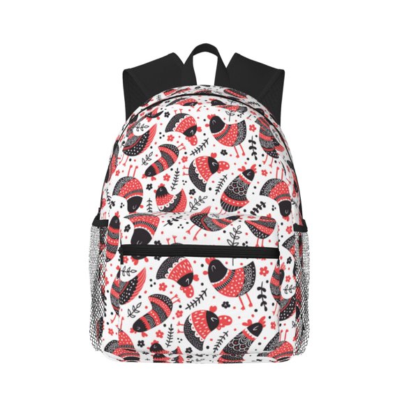 Picia Cute Chickens Large Capacity Backpack Classic Style Backpack Casual Backpack Water-Resistant School Work Travel Outdoor Backpack