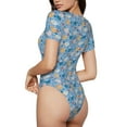 thumbnail image 1 of Picia Cute Chickens and Flowers Womens One Piece Swimsuits Modest Tummy Control Bathing Suits Lace Up Slimming Swim Suit-Medium, 1 of 9