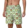 thumbnail image 1 of Picia Cute Chubby Frog pattern Mens Swim Trunks with Compression Liner Stretch Beach Shorts Quick Dry with Zipper Pockets No-Chafing Board Shorts-Large, 1 of 9
