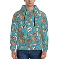 thumbnail image 1 of Picia Cute Conch Pattern Casual Men's Hoodie - Lightweight Hooded Sweatshirt with Kangaroo Pocket, Comfortable Pullover for Everyday, Travel-4X-Large, 1 of 7